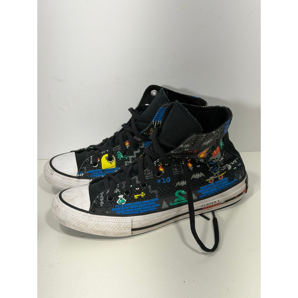 Converse Chuck Taylor All Star 8-Bit Video Game Pixel Art High Top Shoes 5Y